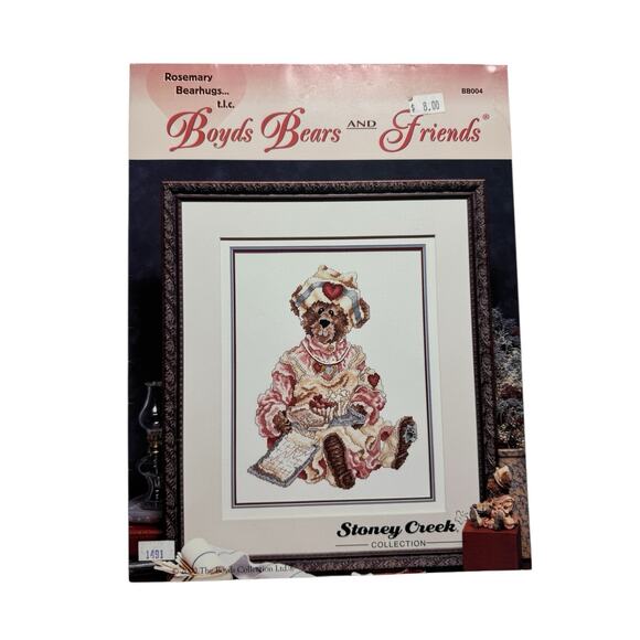 Vintage Boyds Bears Rosemary Bearhugs Cross Stitch Pattern Booklet STONEY CREEK - Picture 1 of 3